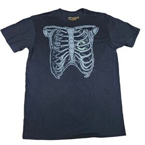 The Chive T Shirt Mens‎ Large Black Skeleton Rib Cage Keep Calm Graphic Tee